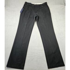Polo Ralph Lauren Pants Men 36x36 Black Classic Fit Chinos Tall Essential READ*